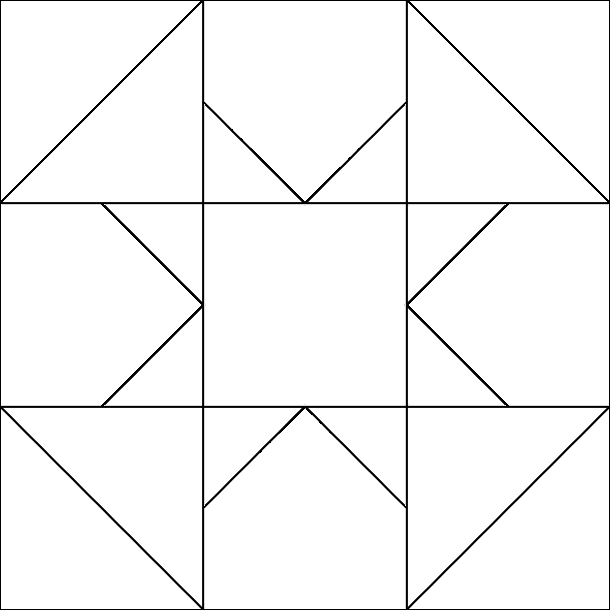 Pattern 86, Five Spot barn quilt pattern thumbnail